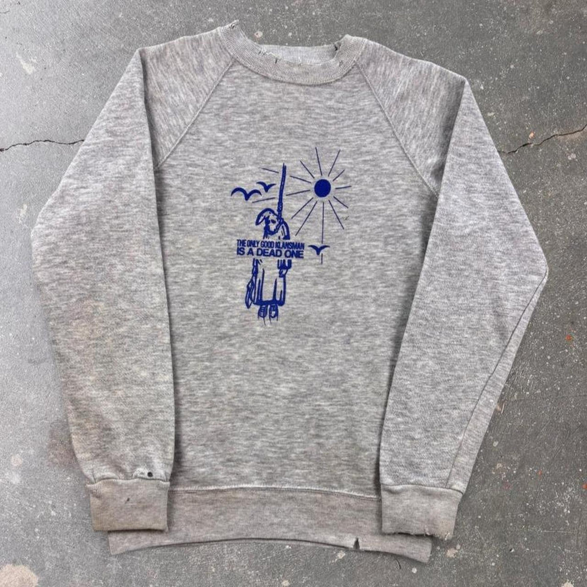 1980s Anti-KKK “Only Good Klansman Is a Dead One” Sweatshirt | Medium