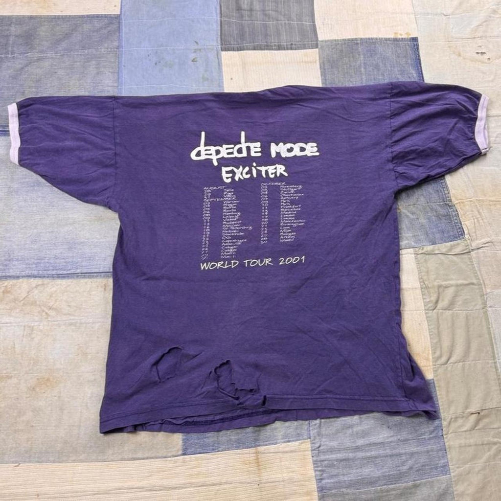 2001 Depeche Mode Exciter World Tour Ringer Tee | Large
