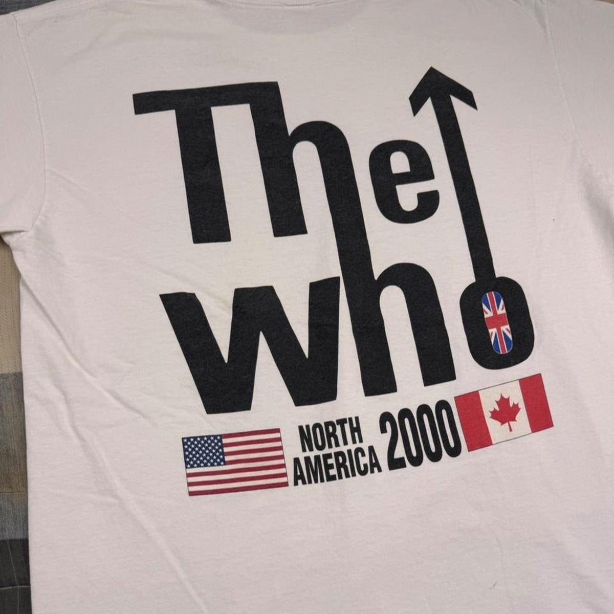 2000 The Who North America Tour Union Jack Band Graphic Tee | Extra Large