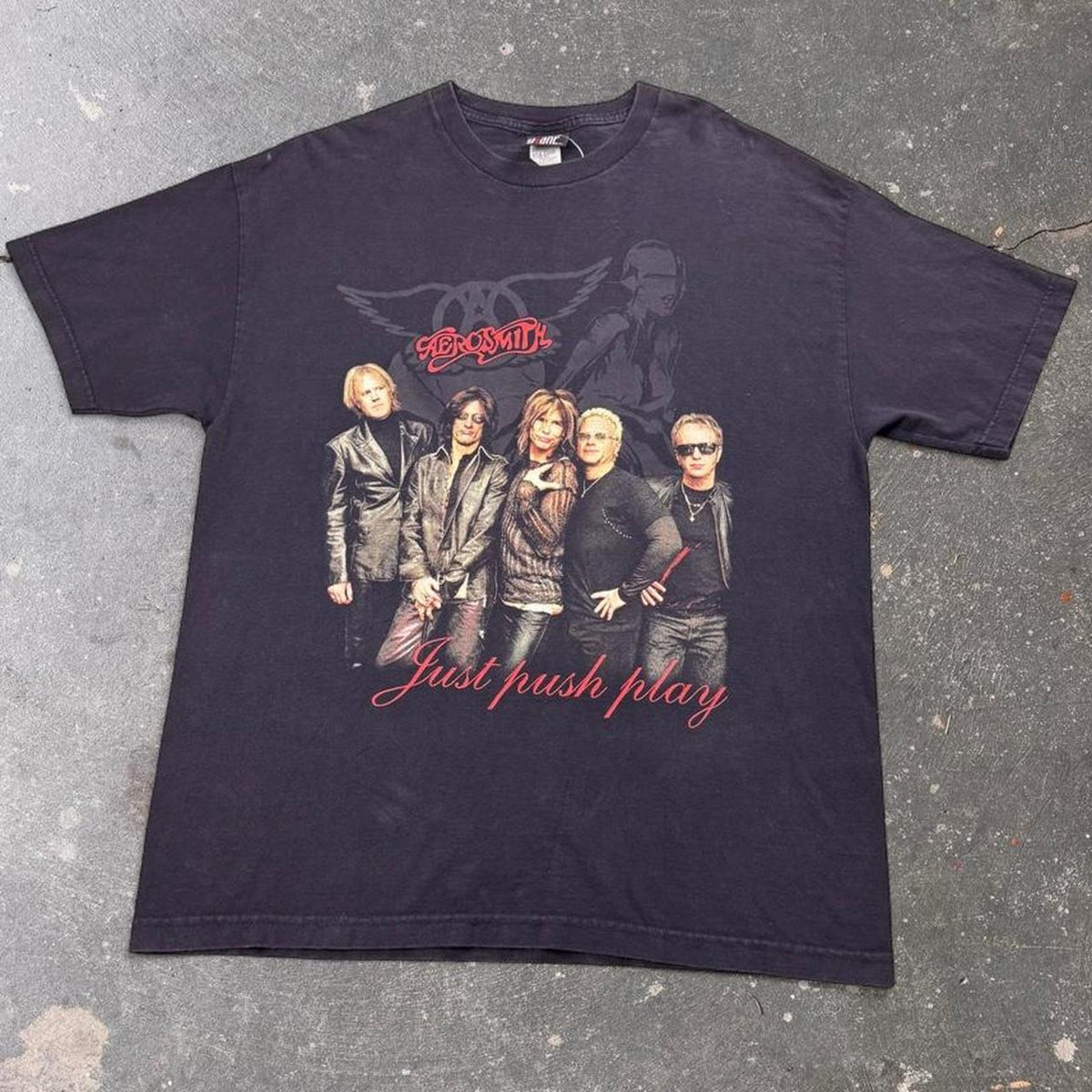 2004 Aerosmith Just Push Play World Tour Tee | Large