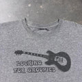 2000s Looking for Groupies Guitar Heather Gray Slogan Tee | XL