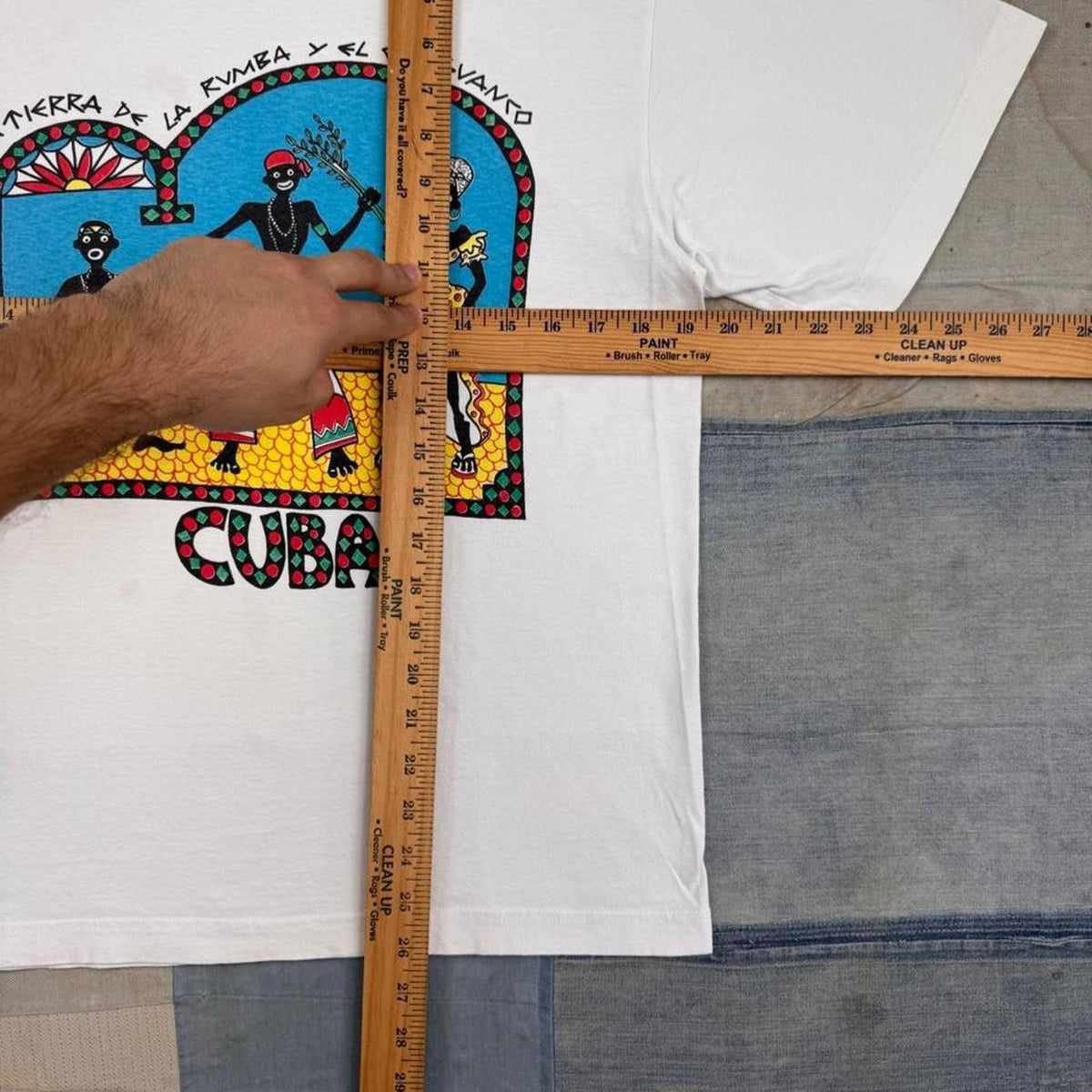 1990s Cuba Rumba Folk Art Tourist Tee | M
