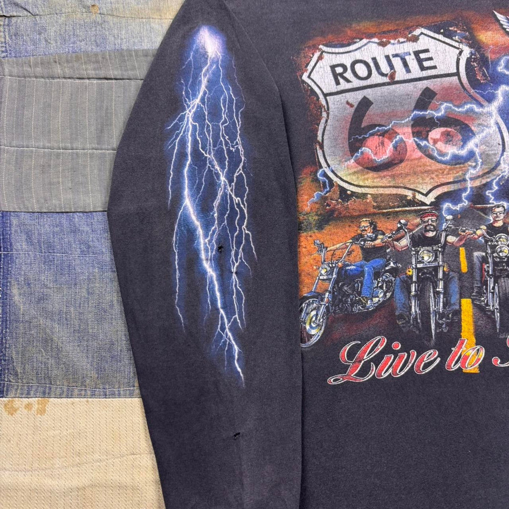 1990s Route 66 long sleeve shirt | Large