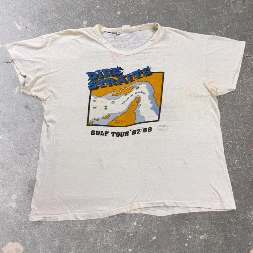 1987-1988 “Dire Straits Gulf Tour” band tee | Small