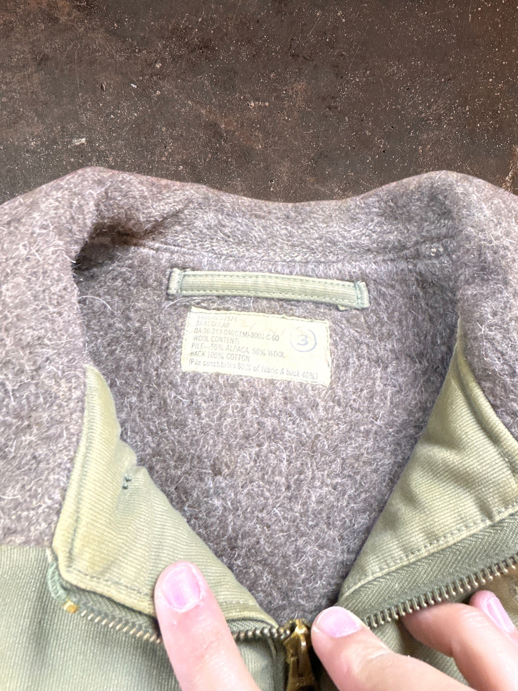 1960s USN N-1 Alpaca Fur Deck Jacket | Large