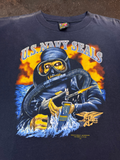 1990s U.S Navy Seals 3D Emblem Black Shirt| XL
