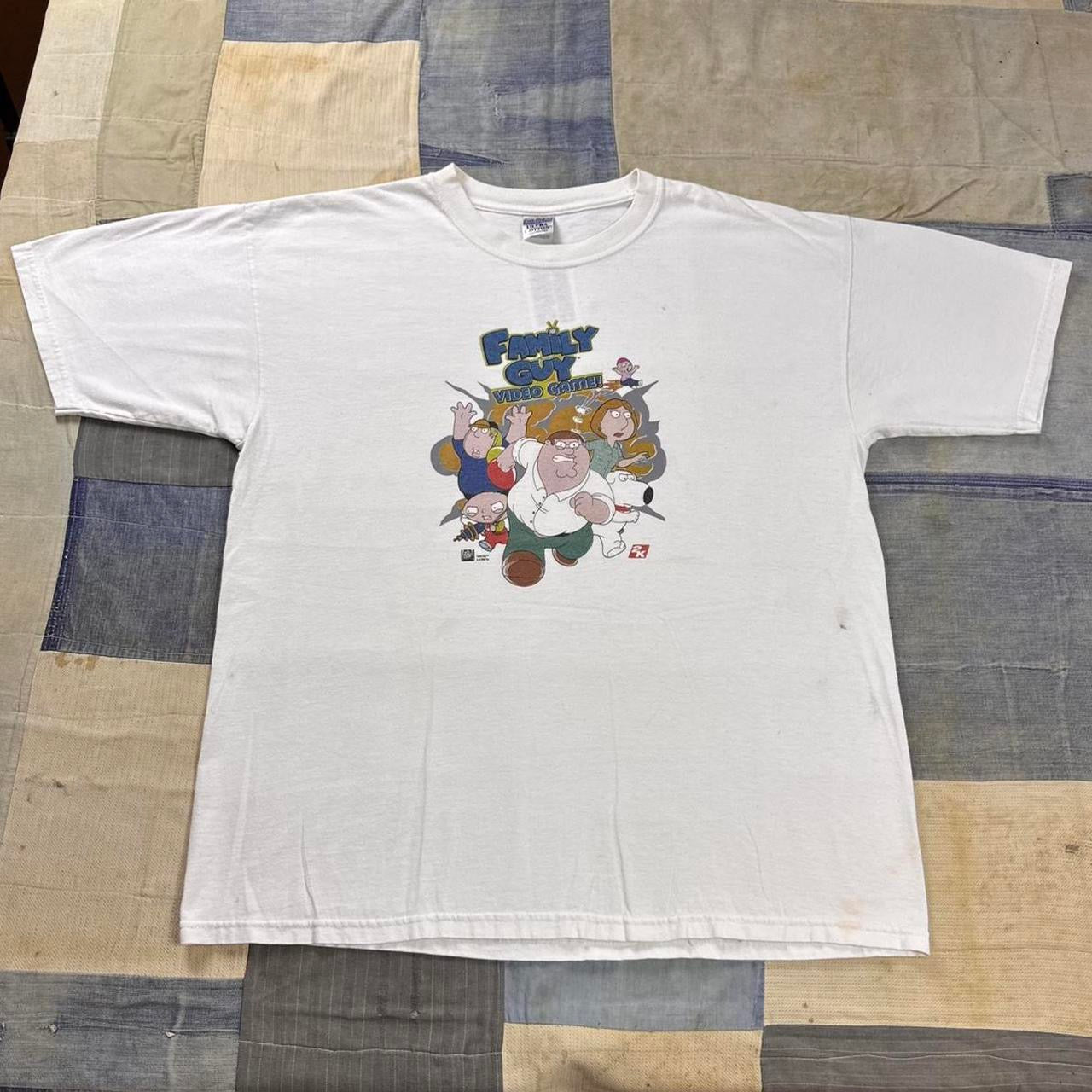 2000s Family Guy Video Game Graphic T Shirt | XL