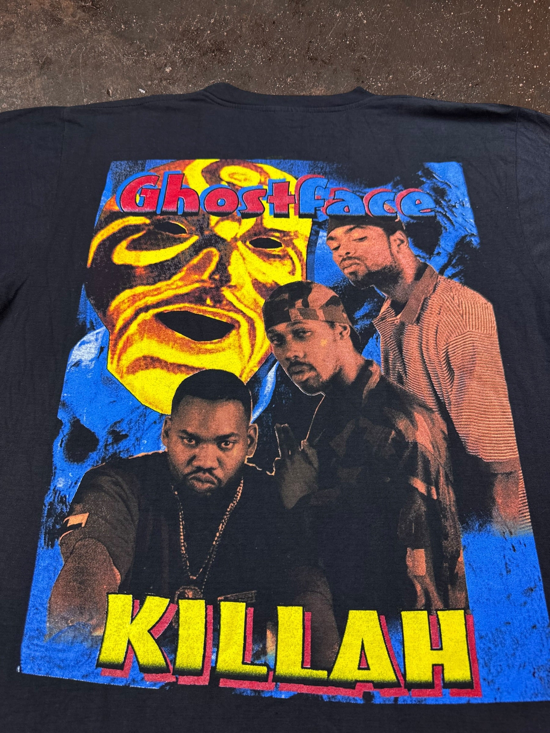 1990s Wu-Tang Ghost Face Killa Ironman Rap Tee | Large