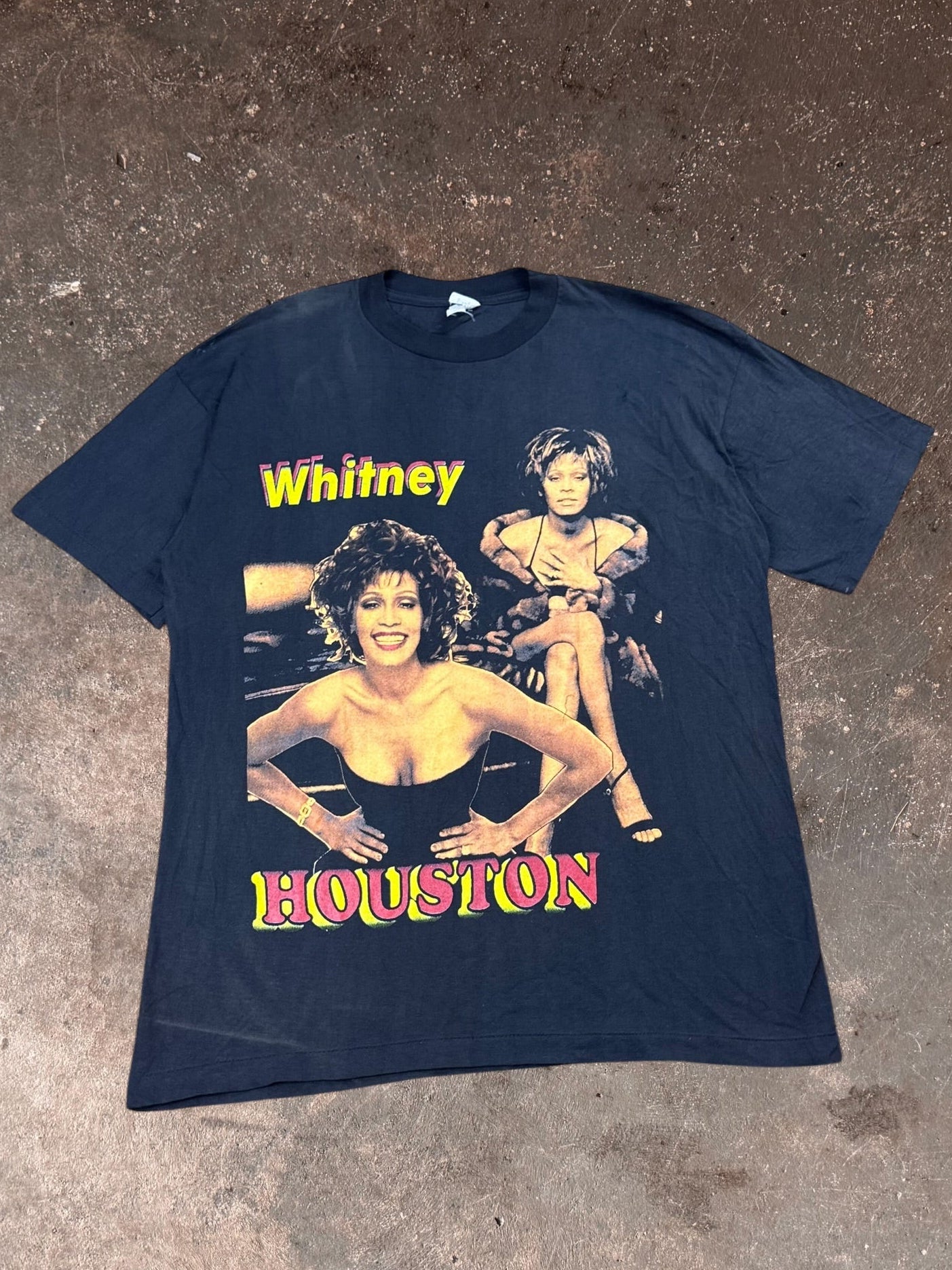 1990s Whitney Houston Rap Tee Shirt | XL