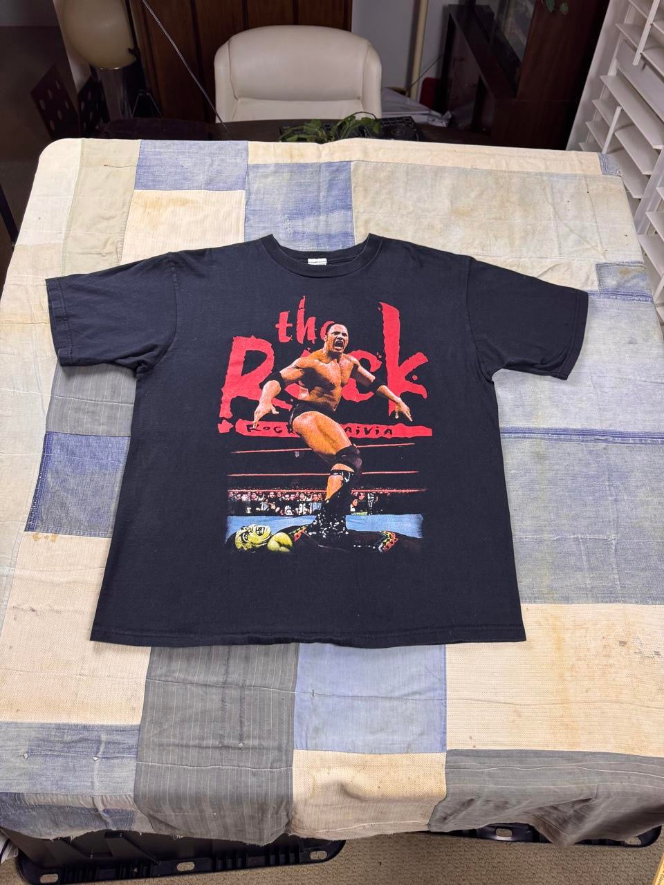 1990s WWF The Rock Know Your Role Tee | XL
