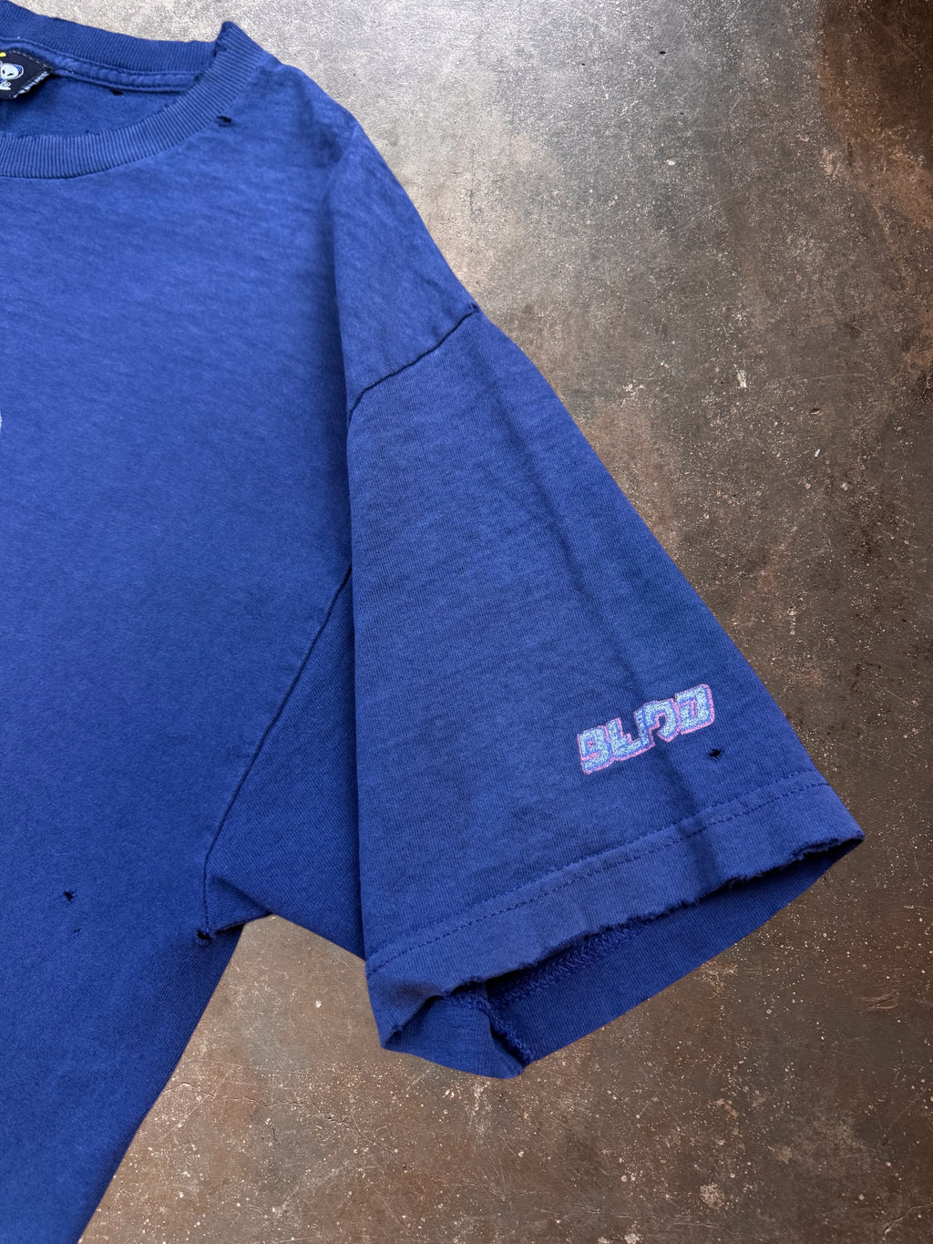 1990s Blind Banned Skate Navy Blue T Shirt | Large