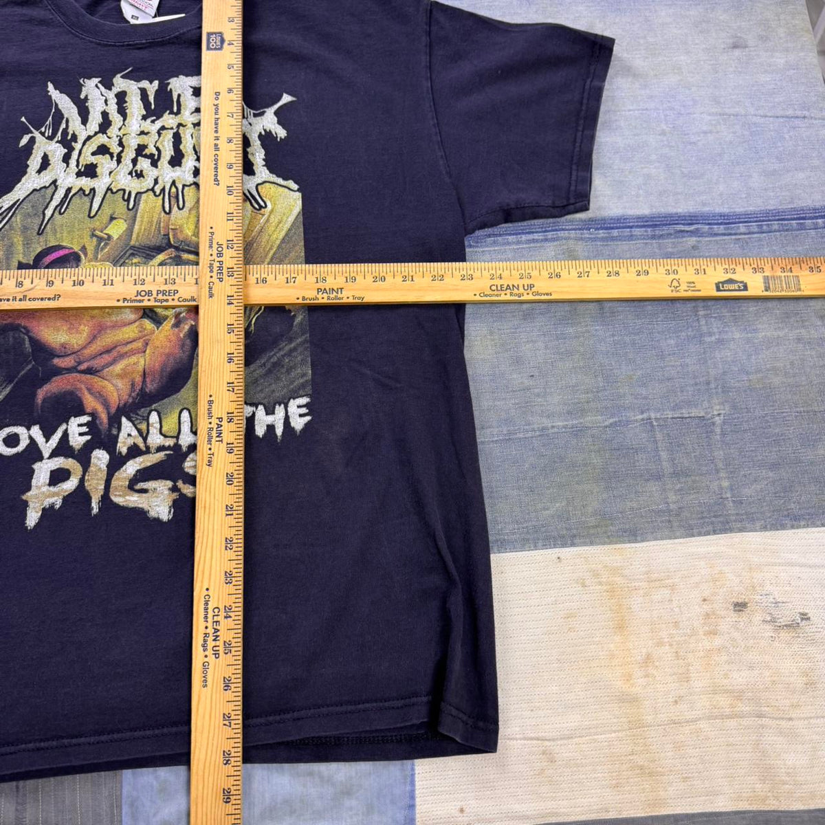 2000s Vile Disgust Metal Love All The Pigs Band Tee | XL