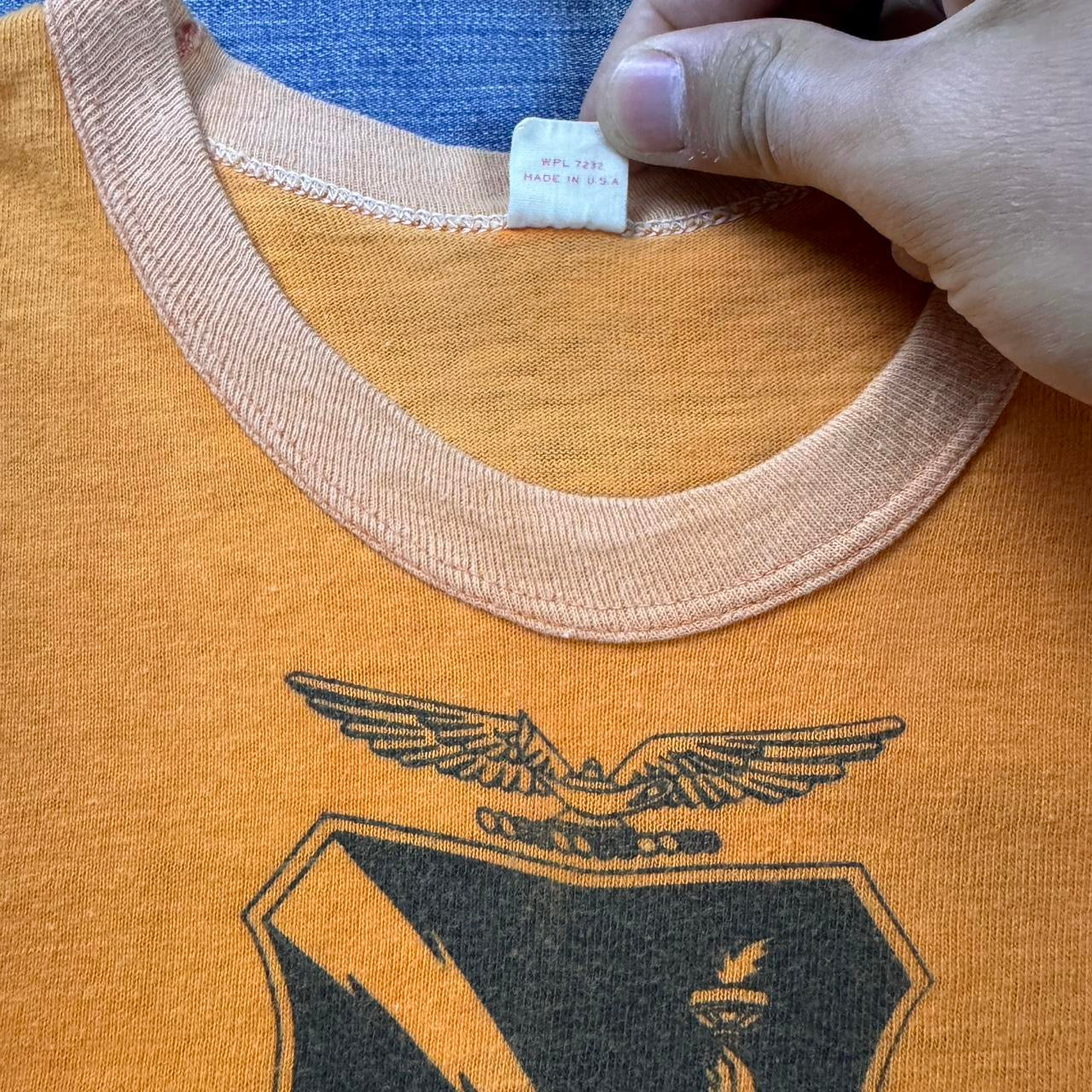 1960s USAF Squadron Officer School F-62 Ringer Tee | Large