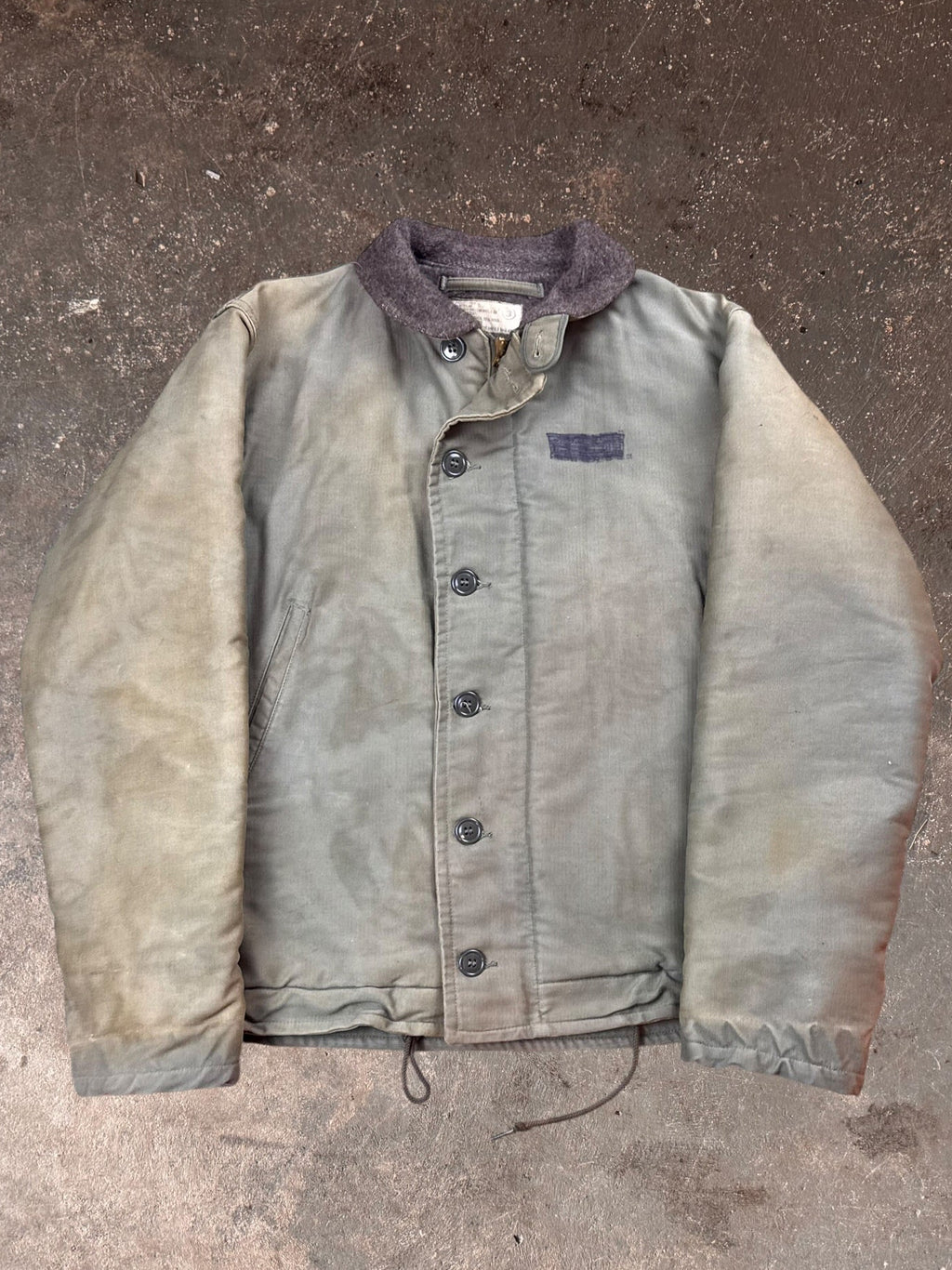 1960s USN N-1 Alpaca Fur Deck Jacket | Large