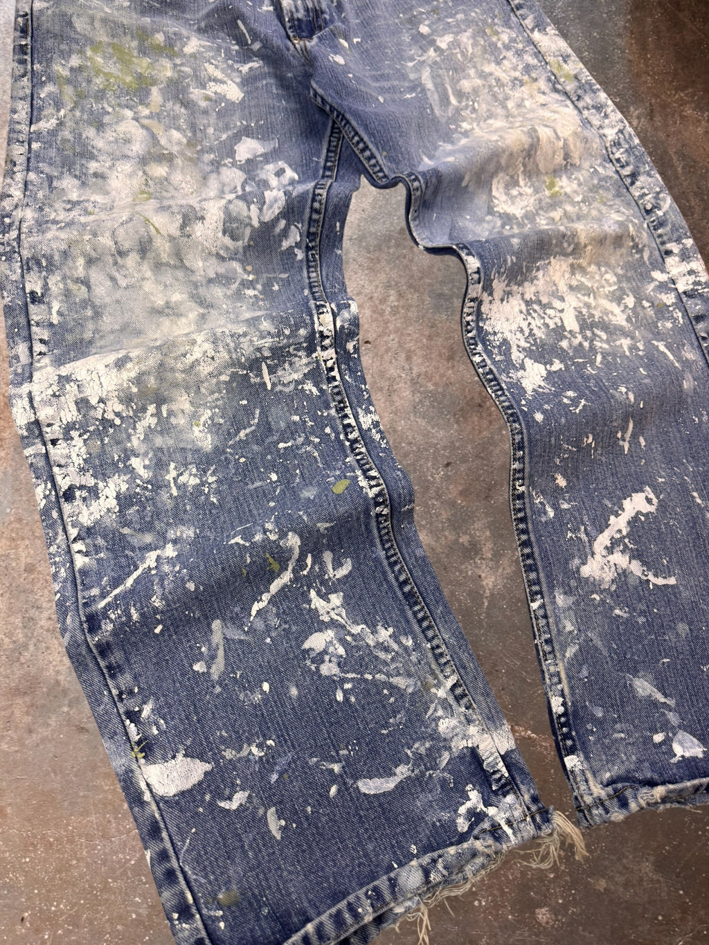 2010s Heavily Painted Nautica Painters Pants| 34x29.5
