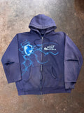 2000s Distressed World of Warcraft Faded & Smoked out Hoodie | Large