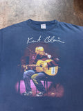 1990s Kurt Cobain Nirvana MTV Unplugged Black T Shirt | XL