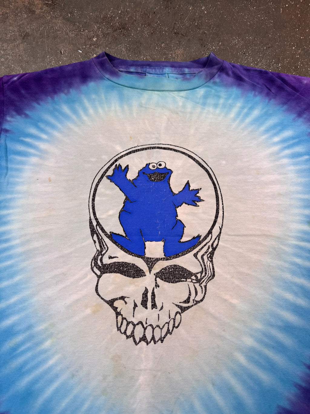 1990s Grateful Dead Cookie Monster Parking Lot T Shirt | Large