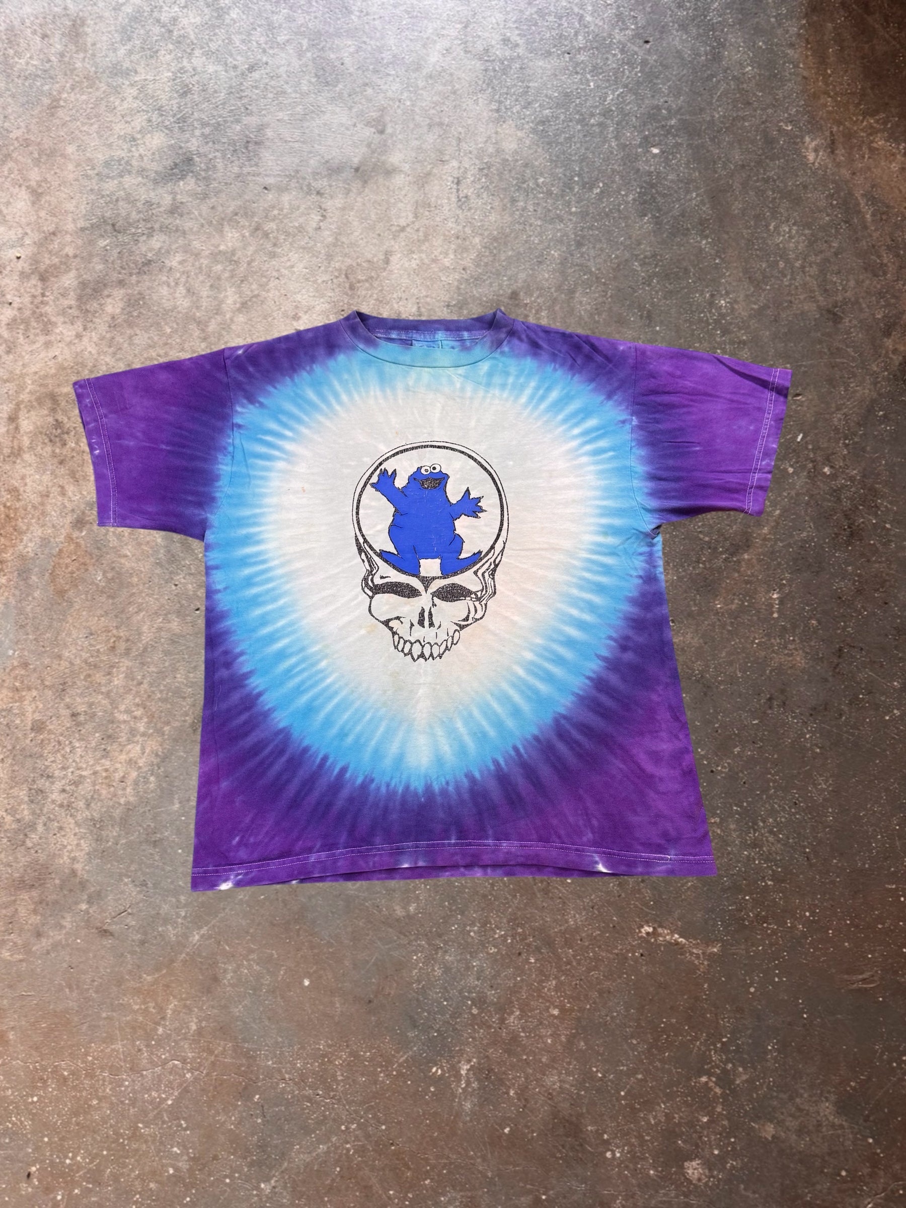 1990s Grateful Dead Cookie Monster Parking Lot T Shirt | Large