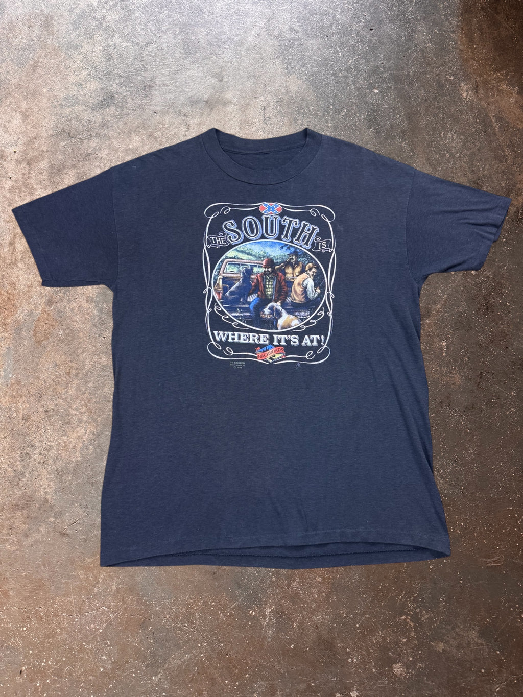 1988 3D Emblem The South Is Where It's At Dogs T-shirt | Large