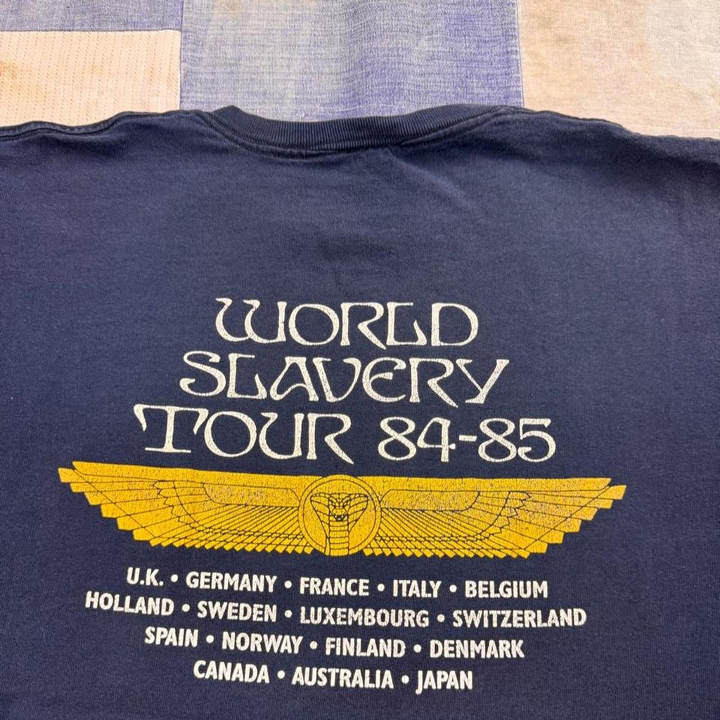 2003 Iron Maiden World Slavery Tour Powerslave Graphic Tee | Medium