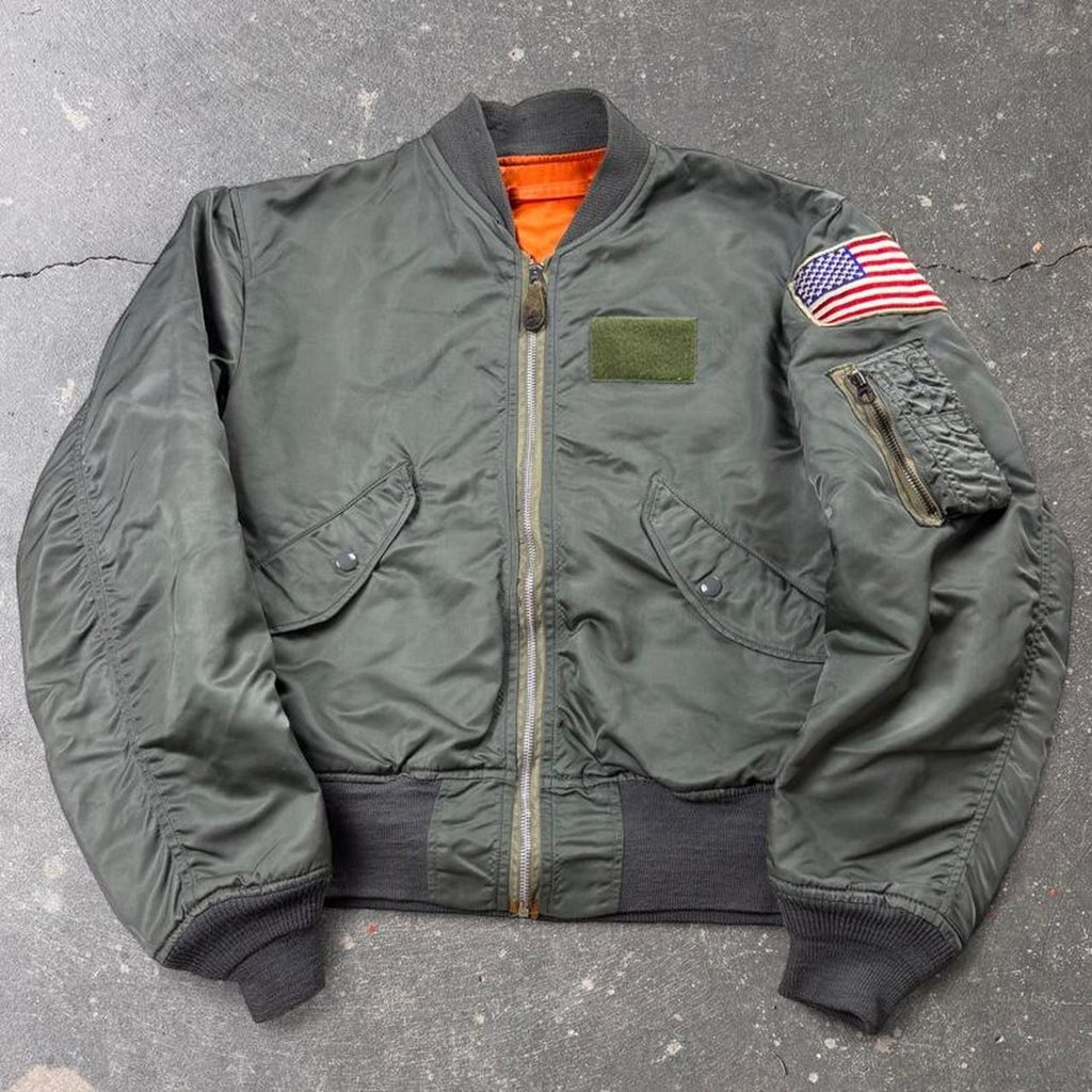 1977 Alpha Industries USAF L-2B Light Zone Flight Jacket | Medium