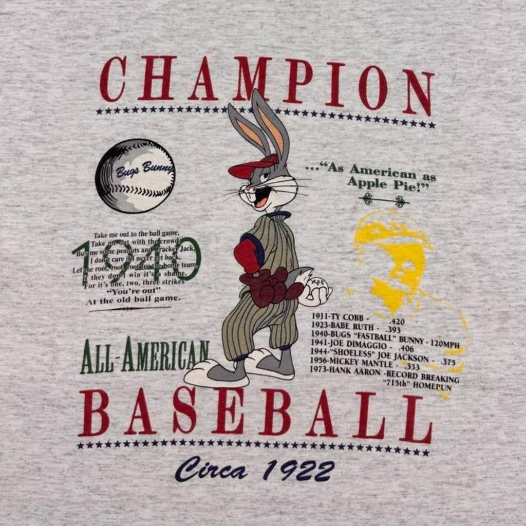 1990s Bugs Bunny All-American Baseball Graphic Tee | Large