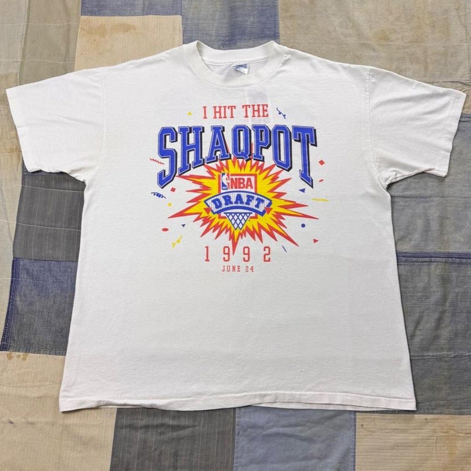 1992 Orlando Magic “I Hit the Shaqpot” NBA Draft Tee | XL