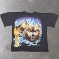 1990s Wolf Mountain Moon All Over Graphic Tee Francis Graffiti | Extra Large