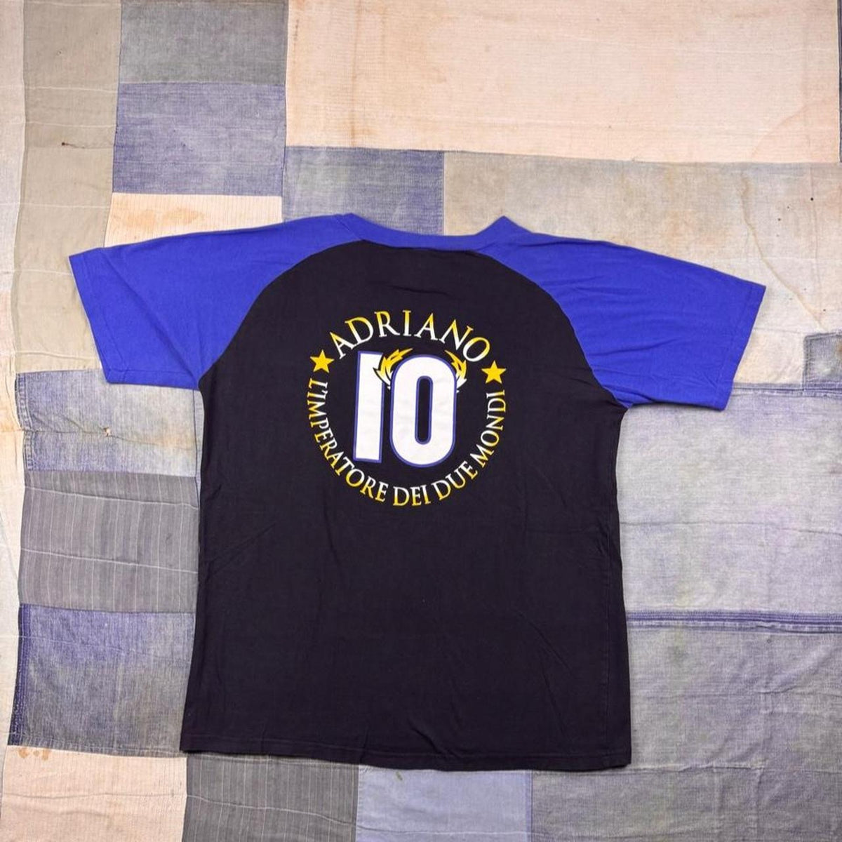 2000s Adriano Inter Milan L'Imperatore Soccer Tee | Large