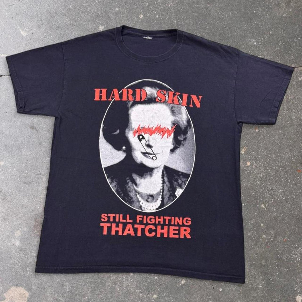 2010s Hard Skin “Still Fighting Thatcher” Punk Band Tee | Large