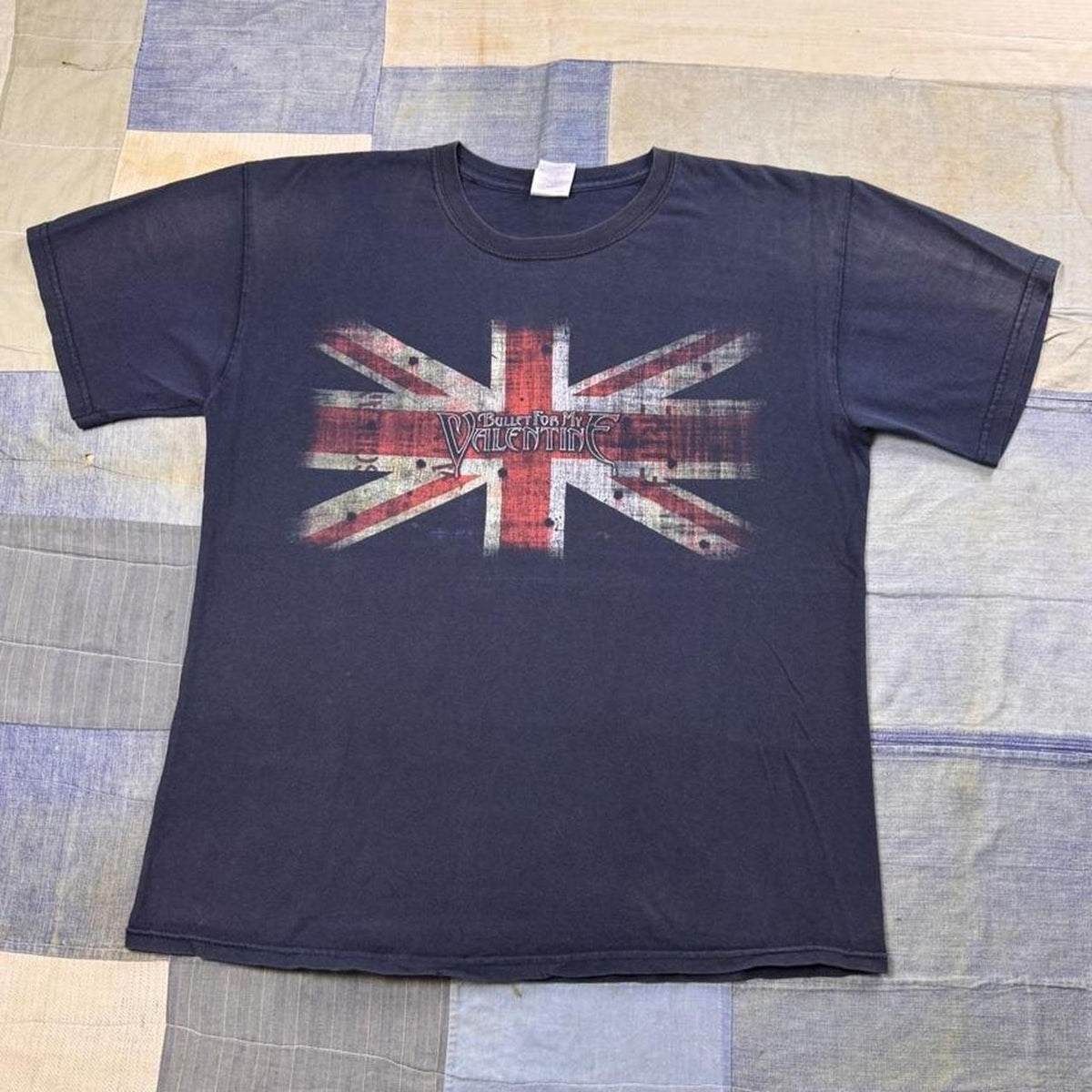 2000s Bullet for My Valentine Union Jack Band Tee | Large