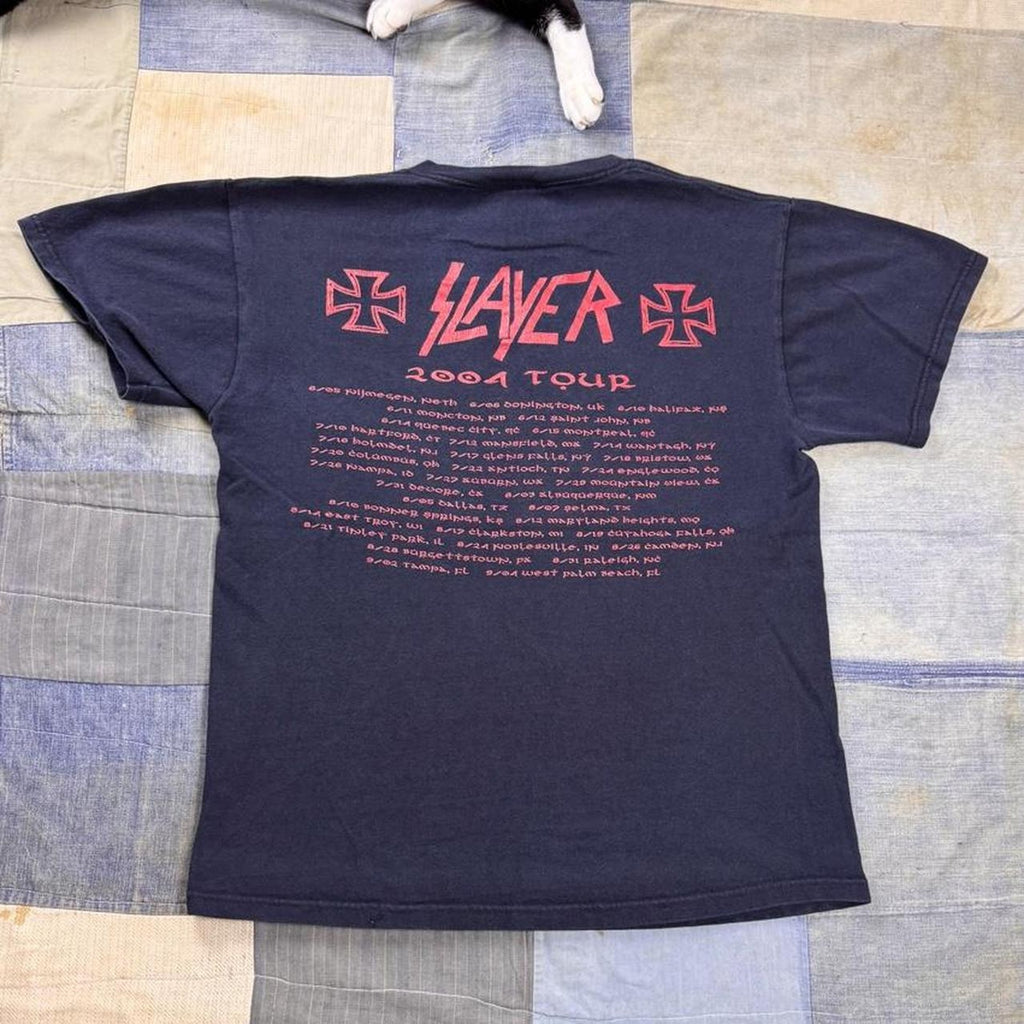 2004 Slayer Eagle Sword Graphic Tee | Medium