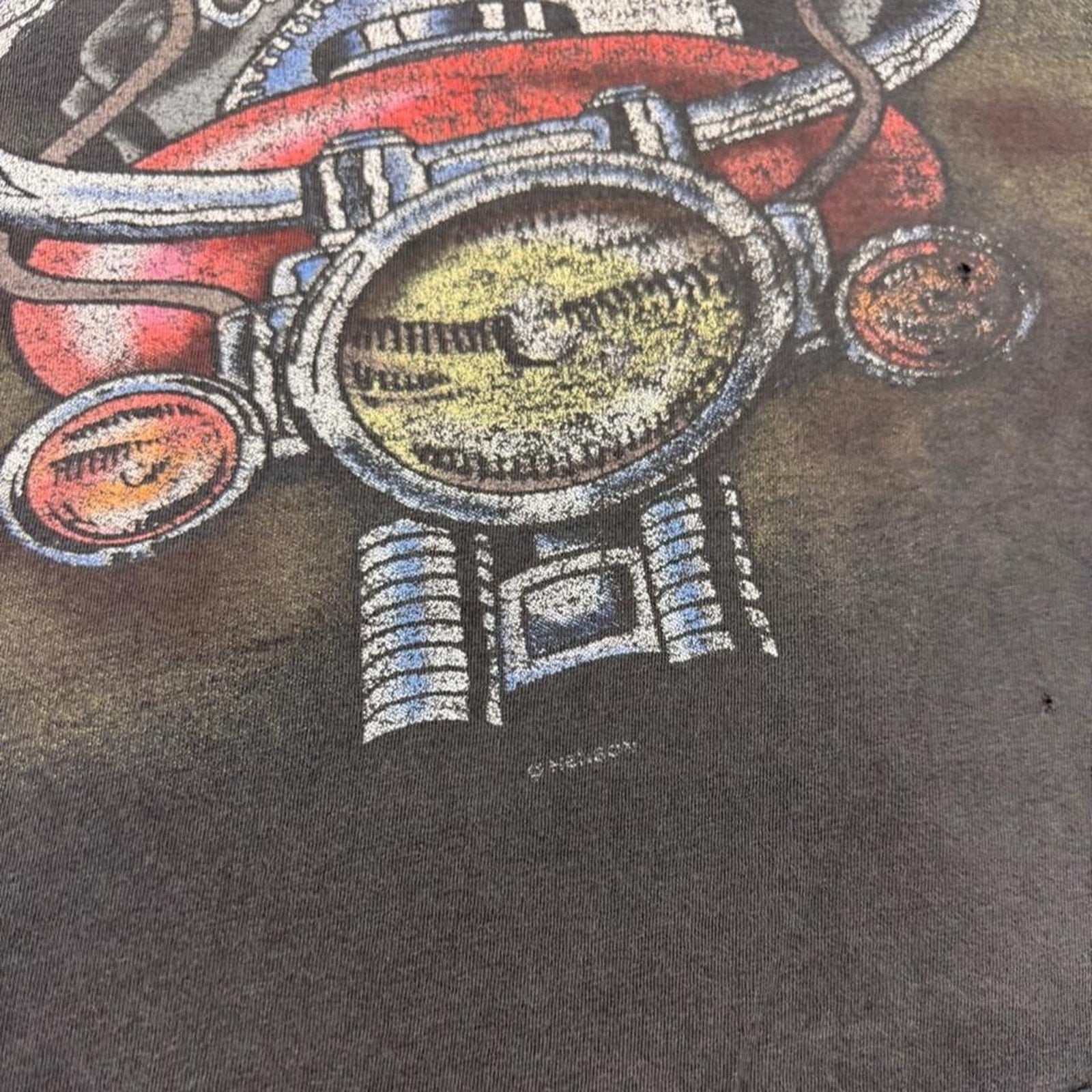 1990s The Muppets Animal Motorcycle Biker Graphic Tee | XXL