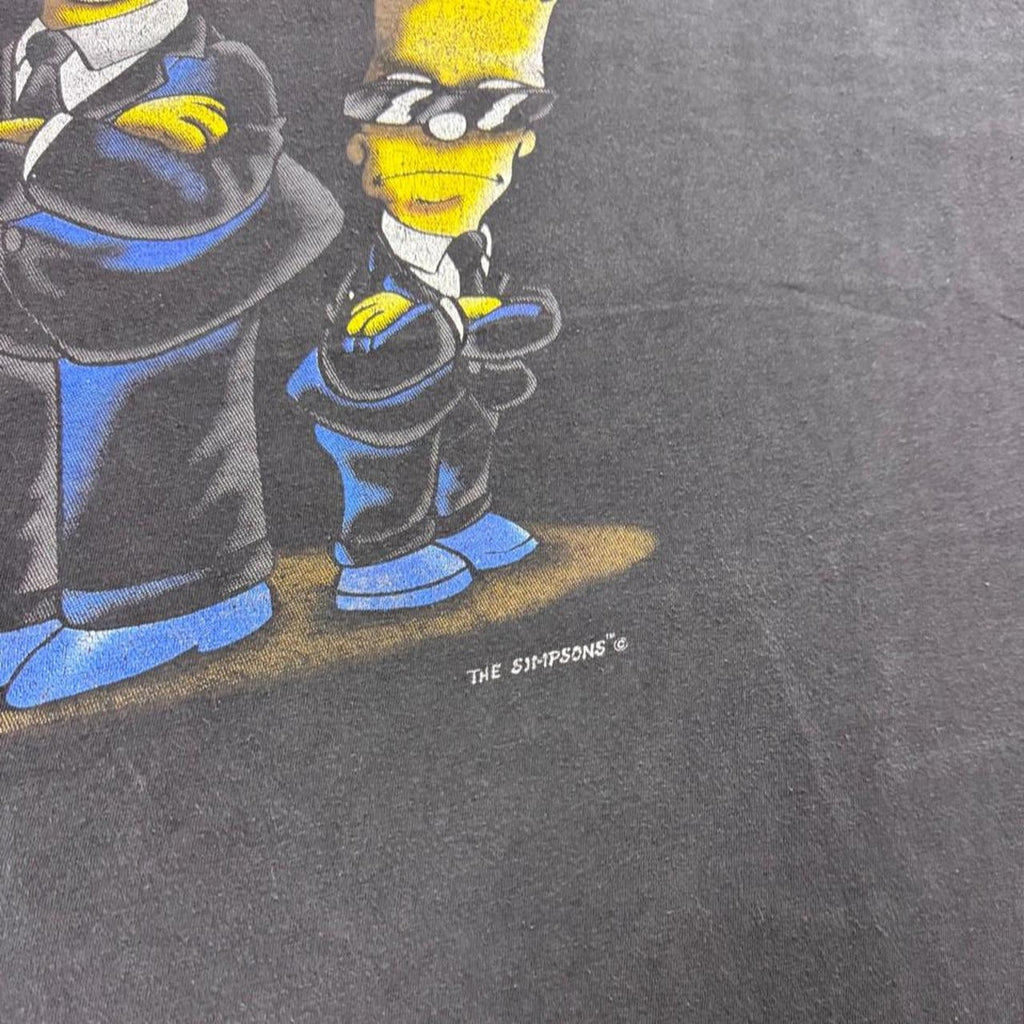 1990s The Simpsons Homer Bart Men in Black Graphic Tee | XL