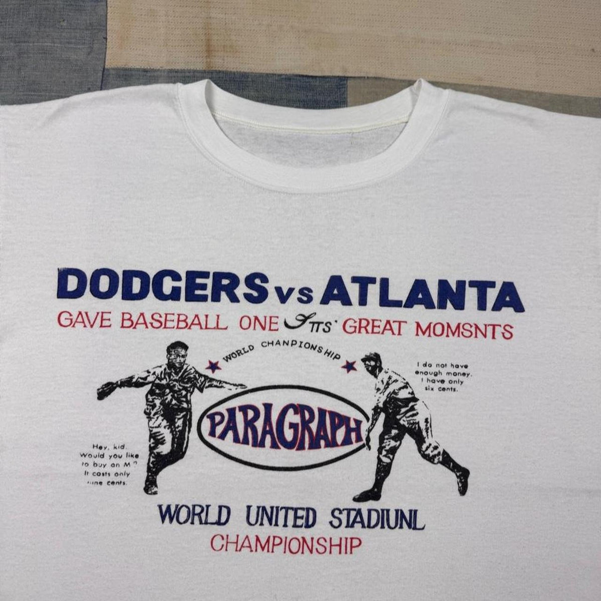 2010s Dodgers vs Atlanta Baseball Tee | M