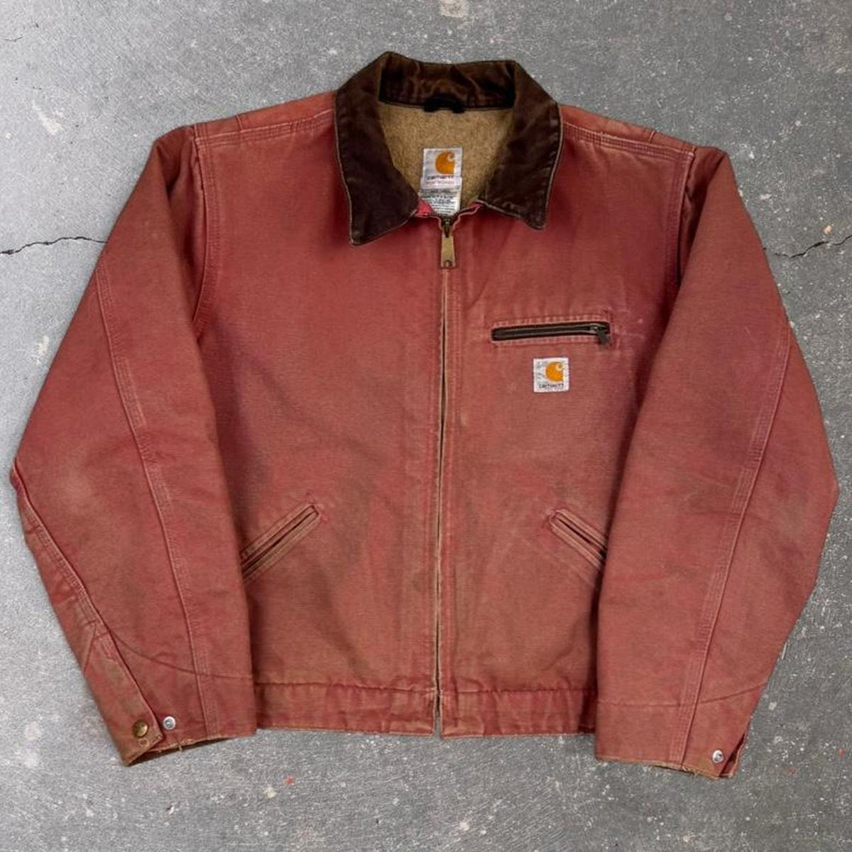 2000s Carhartt WJ097 VRS Women's Detroit Jacket Vintage Rose Workwear | Medium