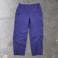 2000s Lauren Ralph Lauren Purple Ripstop Convertible Cargo Pants | 12 (32x28)