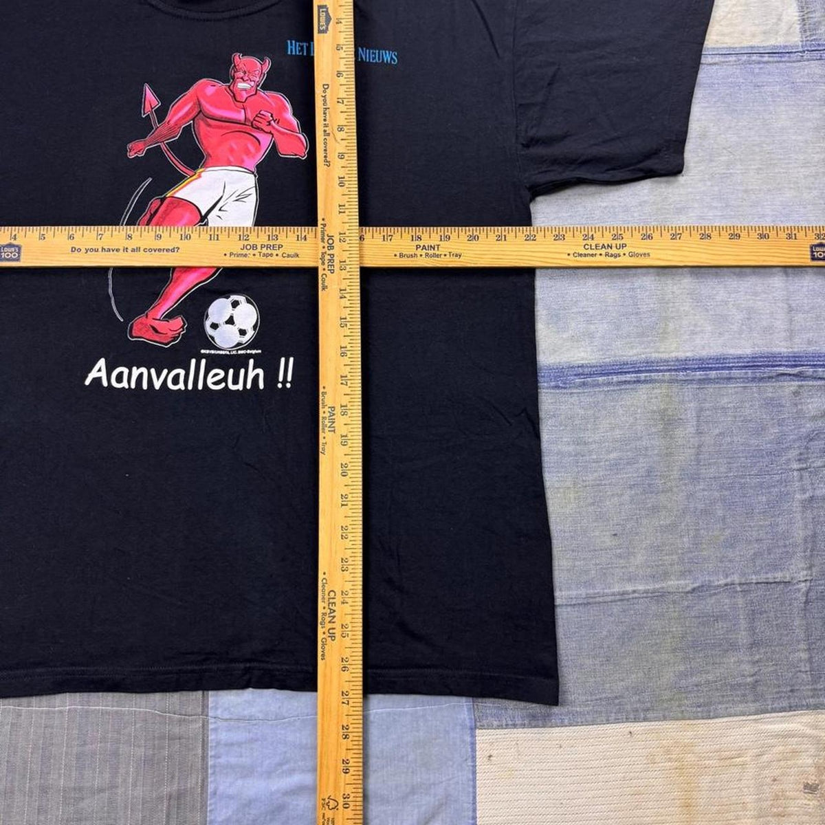 2002 Belgium Red Devils World Cup “Aanvallen” Soccer Tee | XL