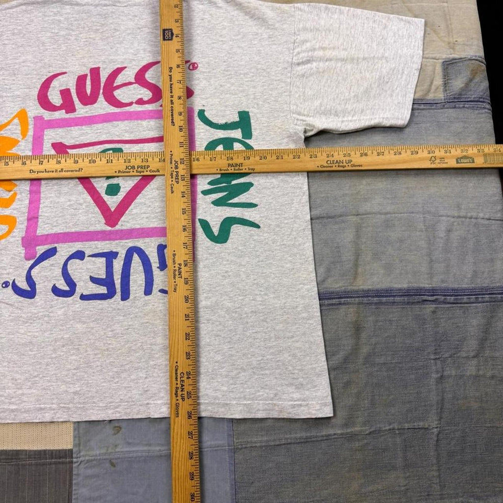 1990s Guess Jeans Colorful Double-Sided Logo Tee | One Size