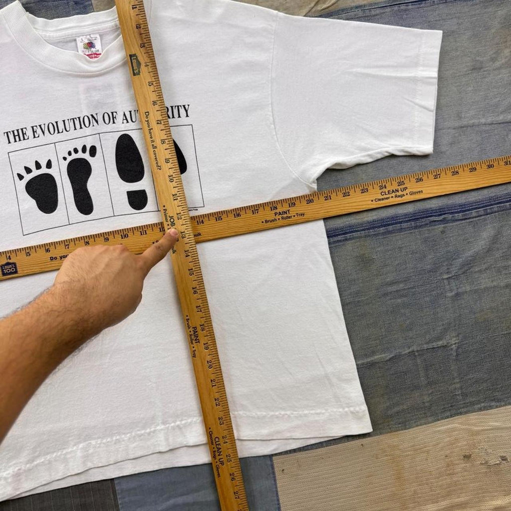 1991 Evolution of Authority Footprint Graphic Tee | Large