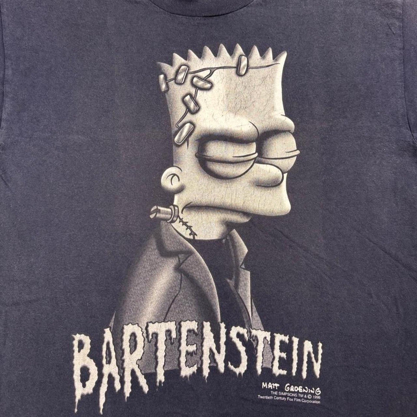 1998 The Simpsons Bartenstein Bart Frankenstein Tee | Medium