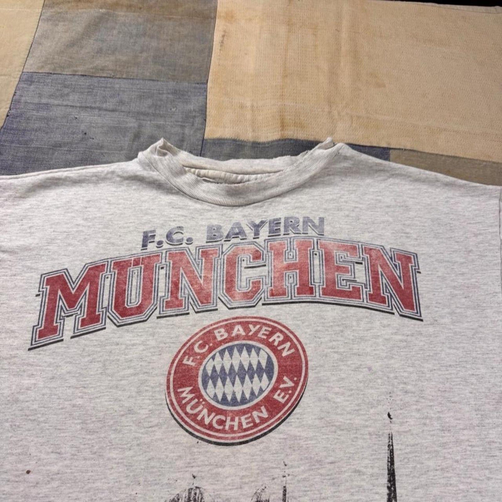 1990s FC Bayern Munich Germany All Over Print Tee | Large