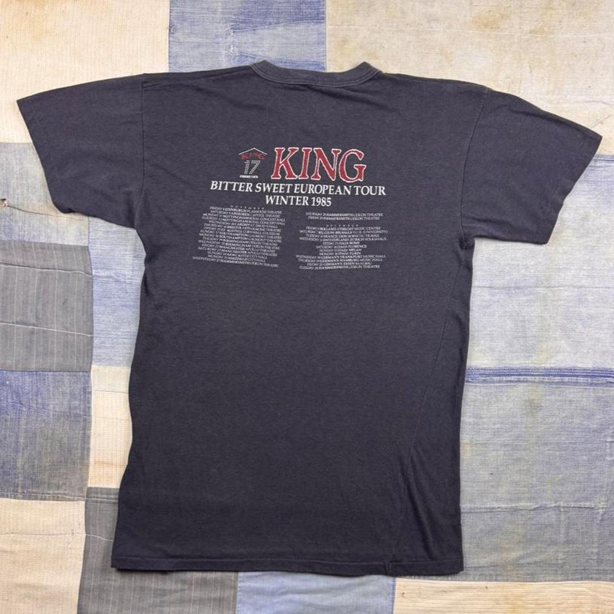 1985 King Bitter Sweet European Tour Band Tee | Small