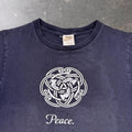 2000s Peace Frogs Celtic Knot Peace Graphic Tee | Small