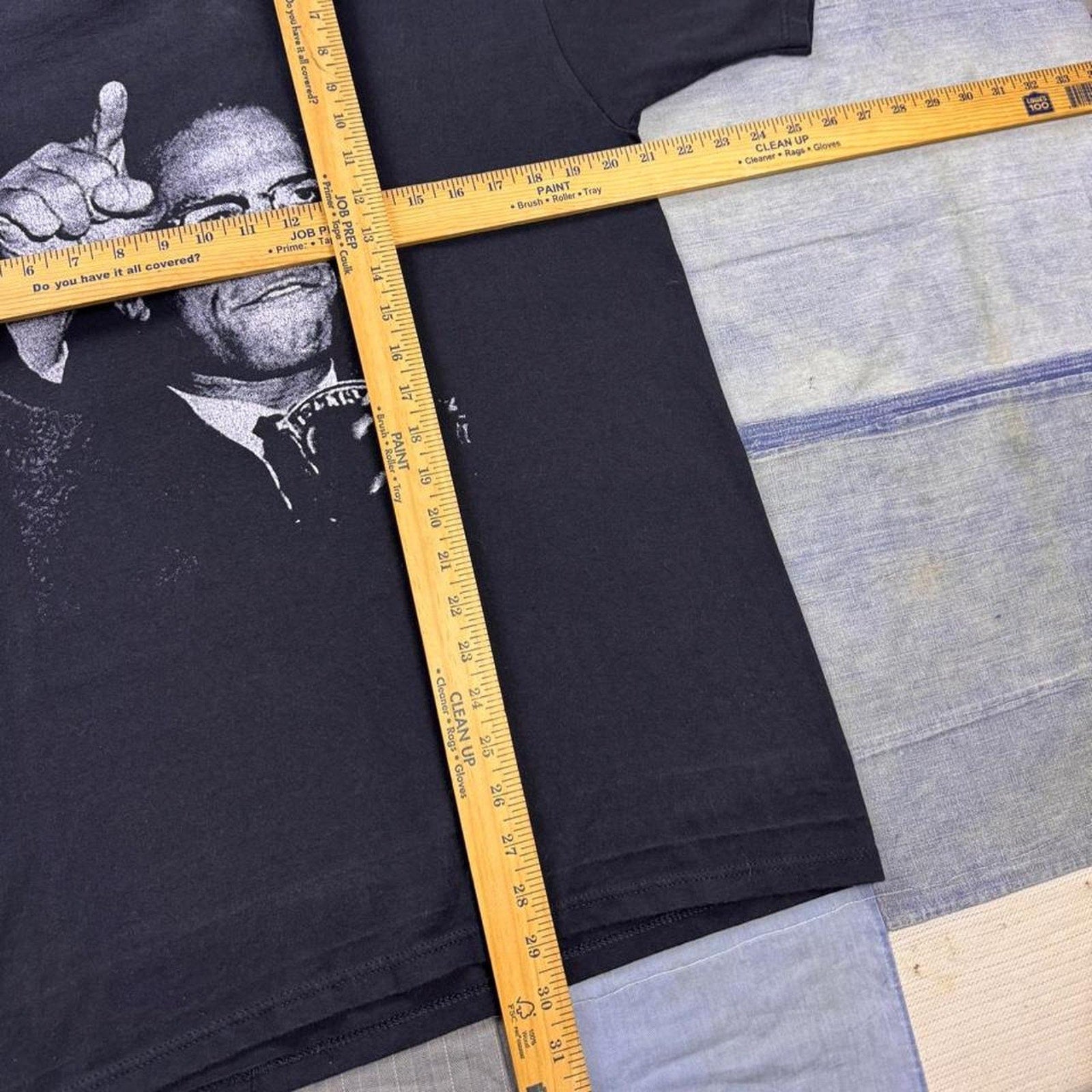 1990s Malcolm X Portrait Graphic Tee | Large