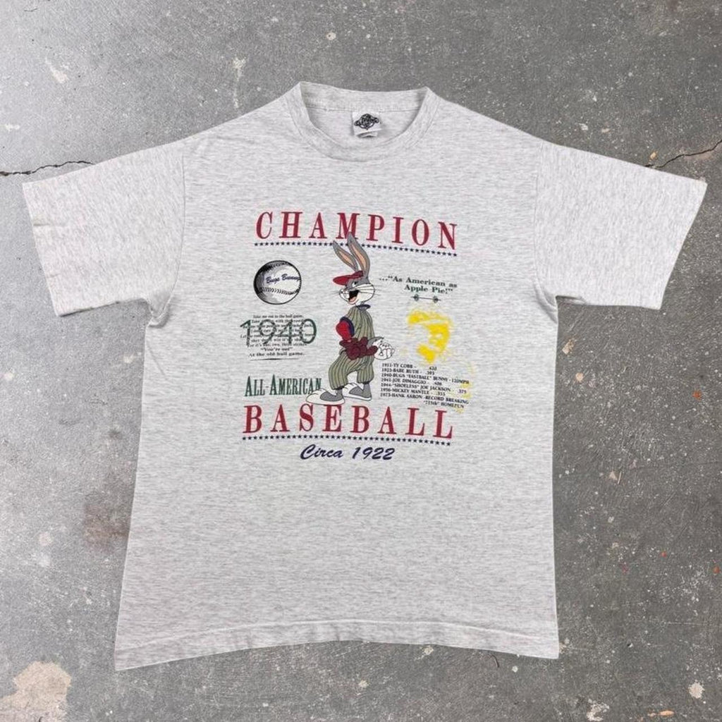 1990s Bugs Bunny All-American Baseball Graphic Tee | Large