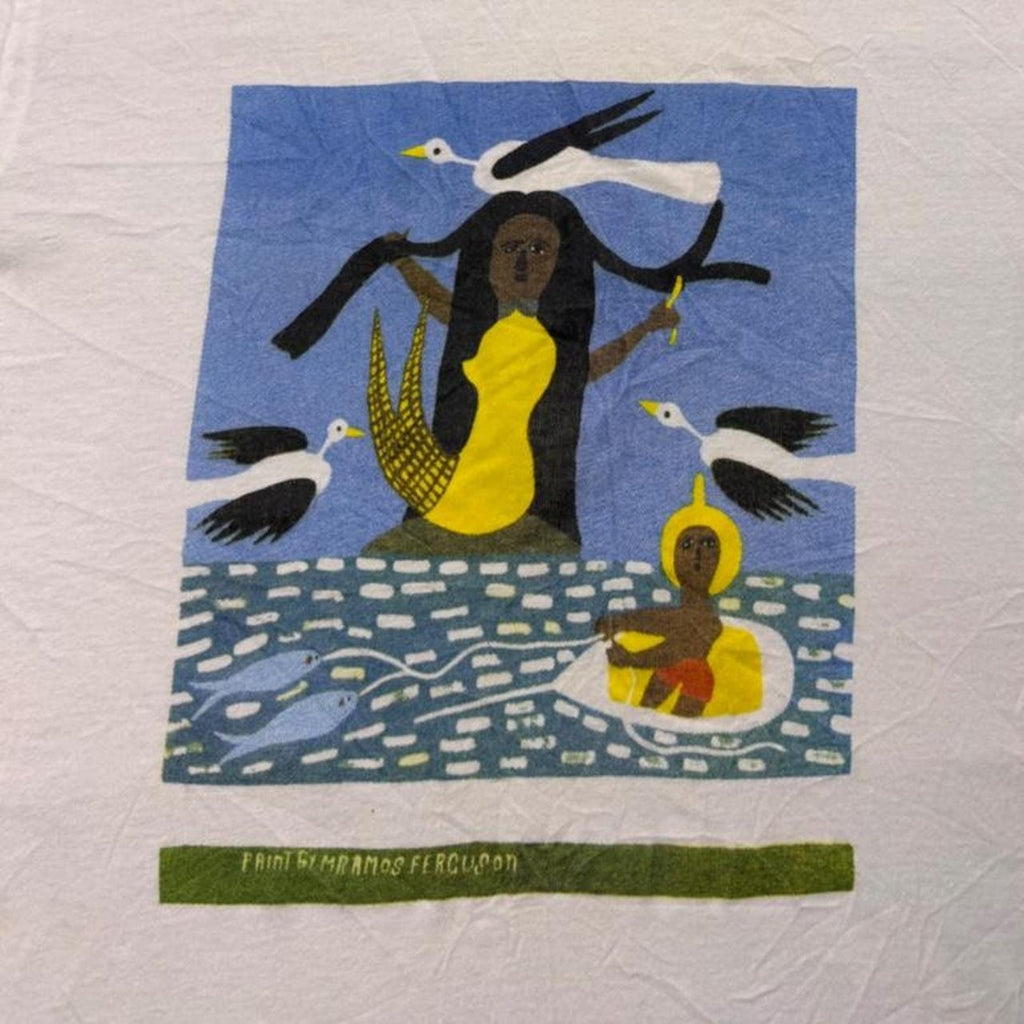 1990s Bluffs House Beach Hotel Caribbean Art Tee | Small