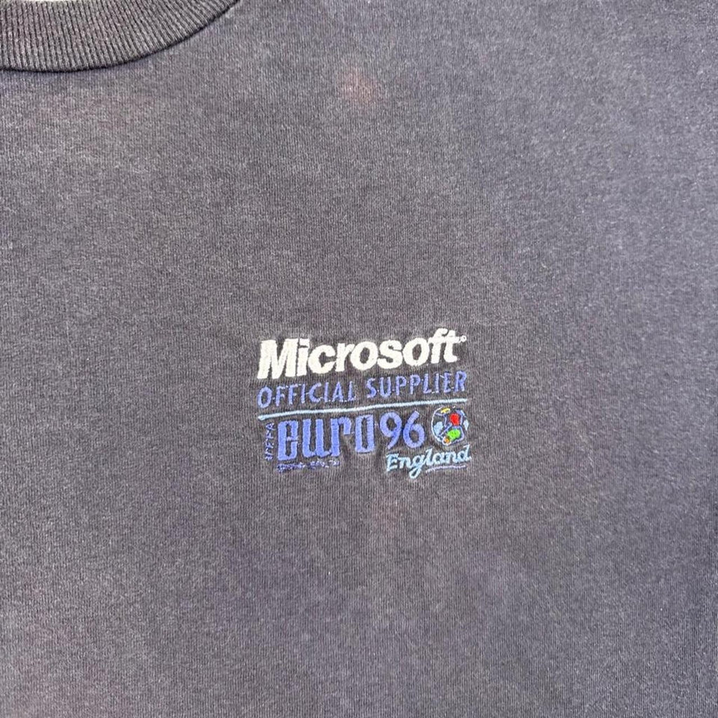 1996 Microsoft Euro 96 England Embroidered Promo Tee | XL Fit