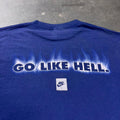 2000s Nike Go Like Hell Blue Tee | Medium